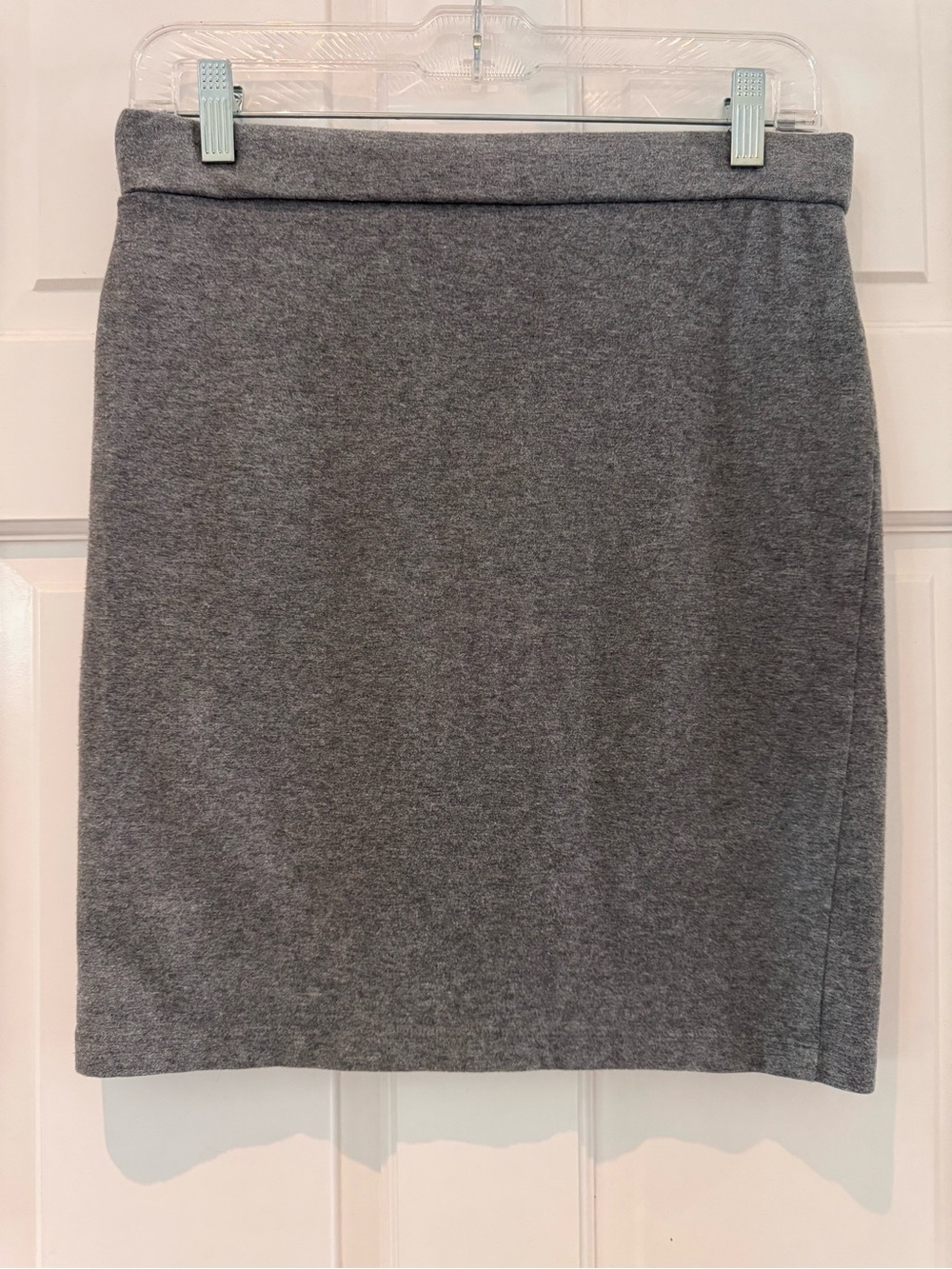 Forever 21 Gray Heathered Bodycon Pencil Skirt Stretch Pull On - Size L